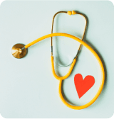 Stethoscope with heart